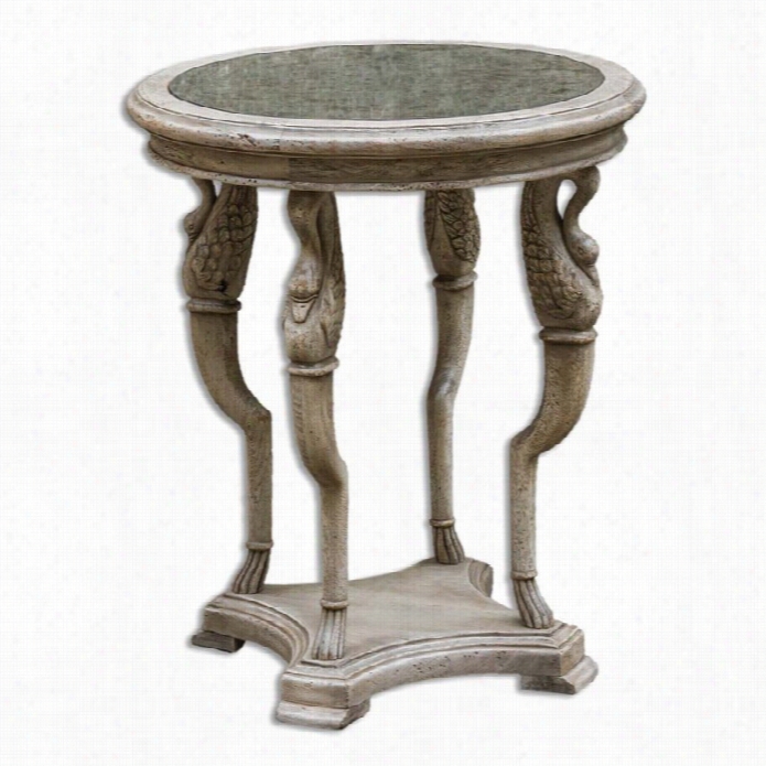 Uttermost Swaun Bone Finished Accent Table