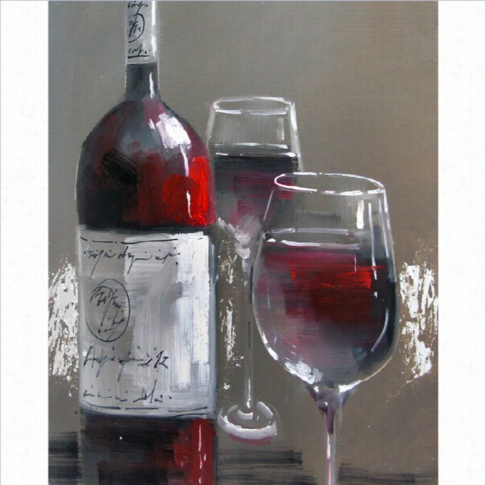 Yosemit Eartwork - Wine And Two Glasses Iii