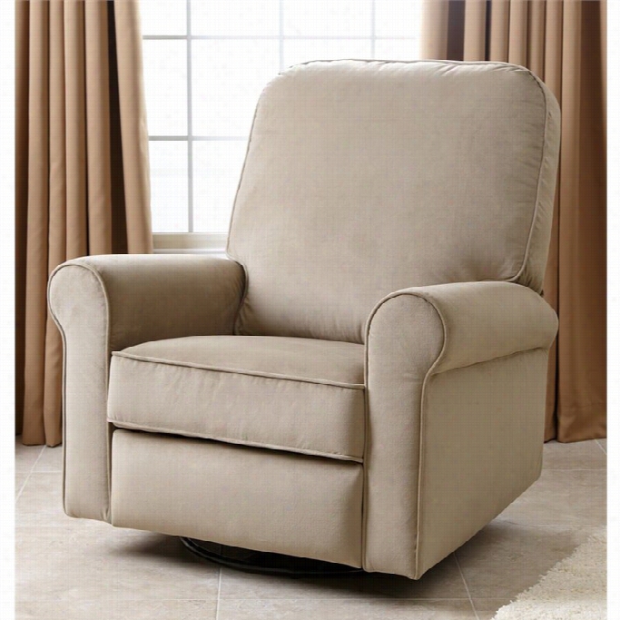 Abbyson Living Sydney Fabric Swivel Glider Recliner Cahir In Beige