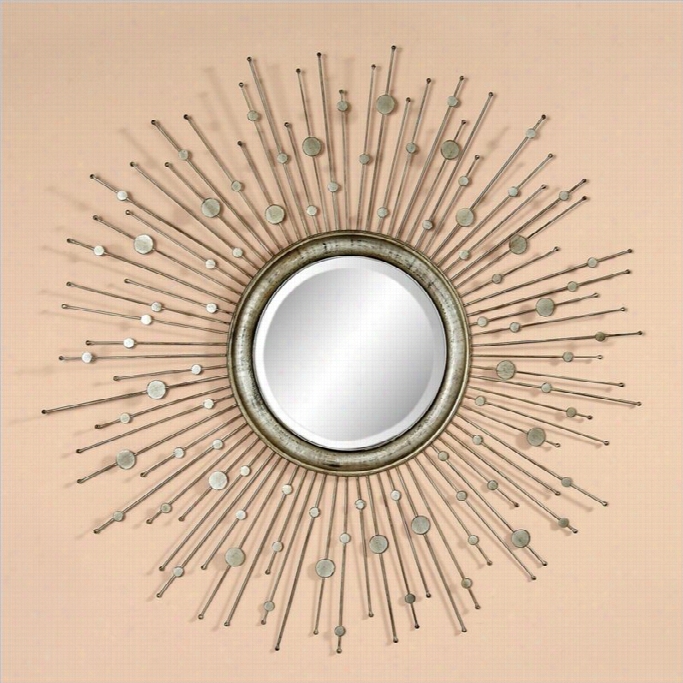 Bassett Mirror Marcello Sunburst Wal Lmmirror In Silver