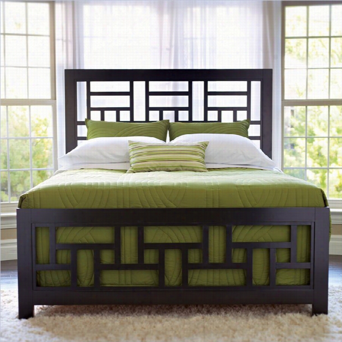 Broyhill Perspectives Lattice Bed In Graphite Finish