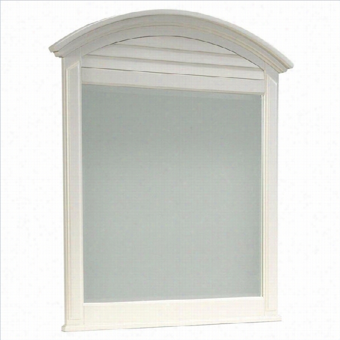 Broyhill Sea6rooke Arched Dressser Mirror  In White