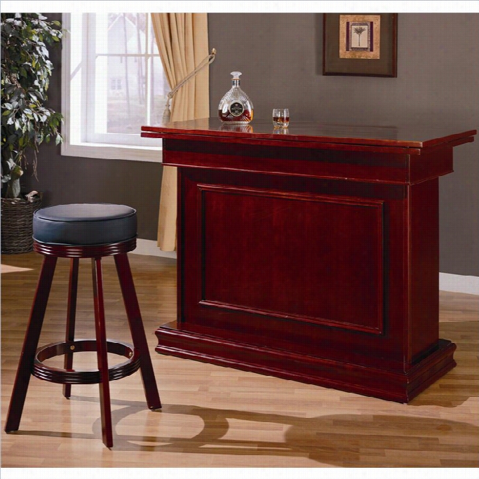 Coaster Mitchell 3 Piece Home Bar In Cherry