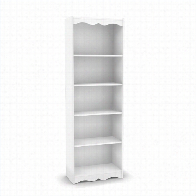 Corlivin Hawthorn 72' Tall Bookcase In Frost White