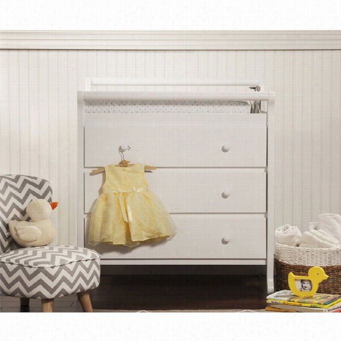 Davinci  Emily Pine Wood 3-drawer Changing Table In White