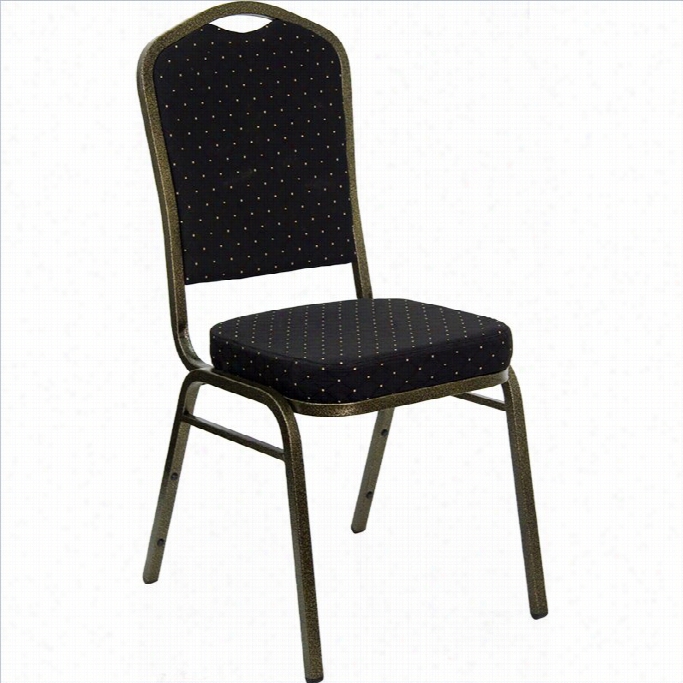 Flash Movables Hercule S Crown Back Baqnuet Stacking Chair In Balck