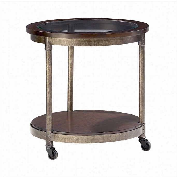 Hammary Structure Quick End Table In Heavily Distressed Brown