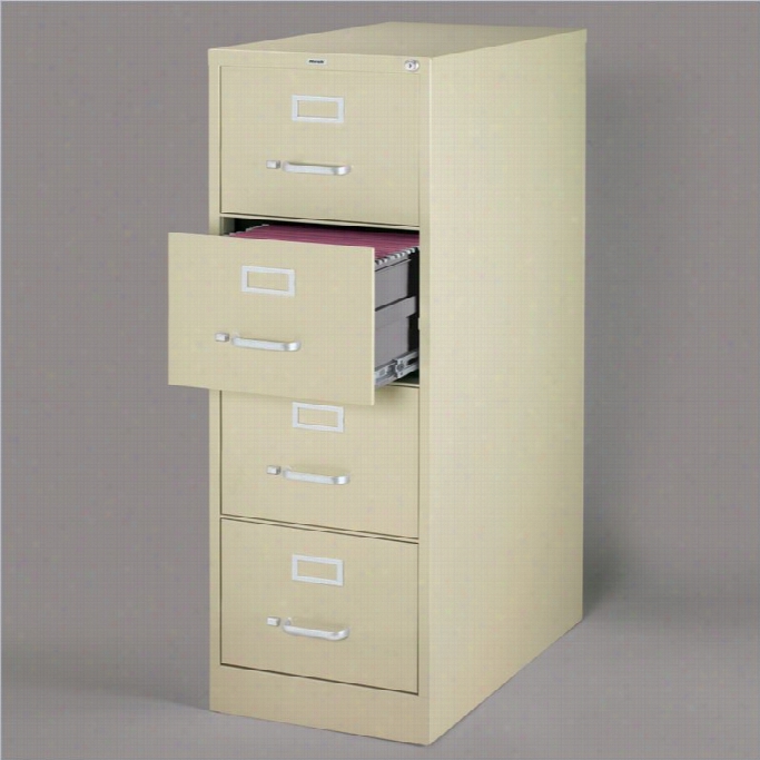 Hirsh Industries 2500 Series 4 Drawer Legal Filee Cabinet In Putty