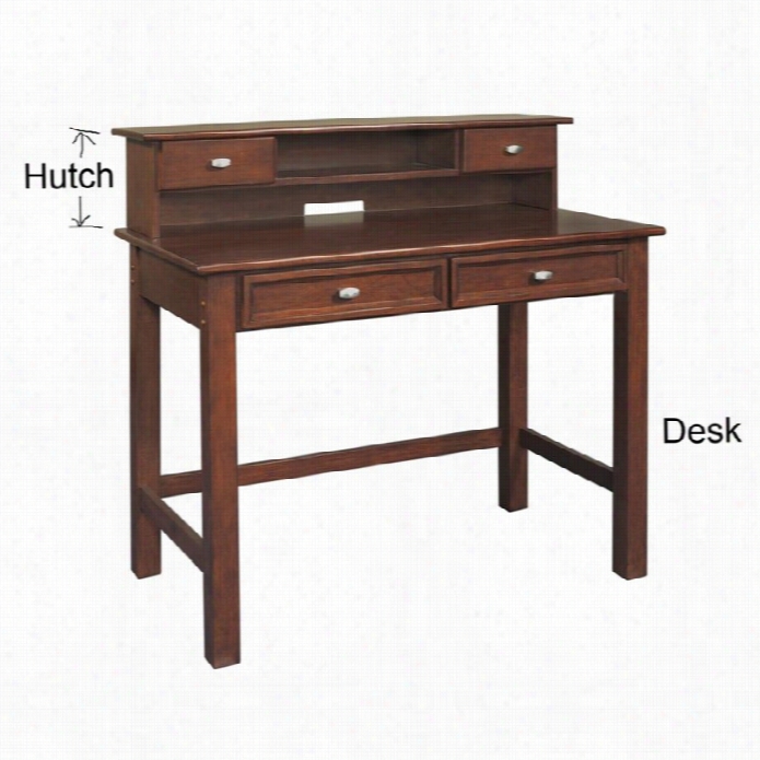 Home Styles Hanover Wood Laptop Writing Desk In Cheerry