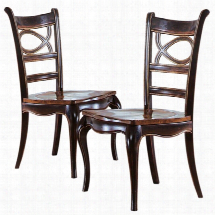 Hooker Furniture Preston Ridge Oval Back Dining Chair In Cherry/mahogany