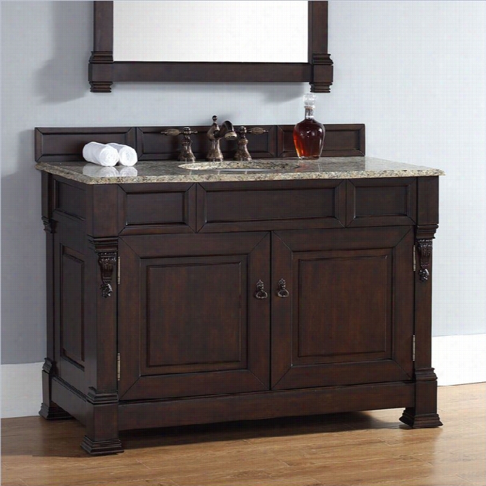 James Martin Brookfield Classico 48 Single Bathroom Vanity In Burnished Mahogany