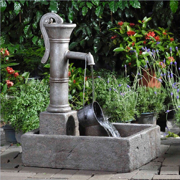 Jeco Large Water Pump Fountain With Metal Can