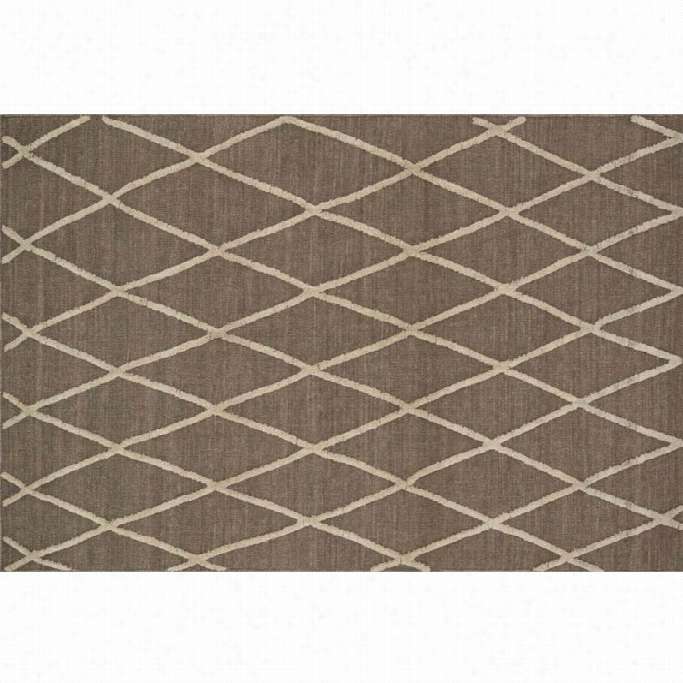 Loloi Adler 5'x 7'6 Hand Woven Wool Rhg In Taupe