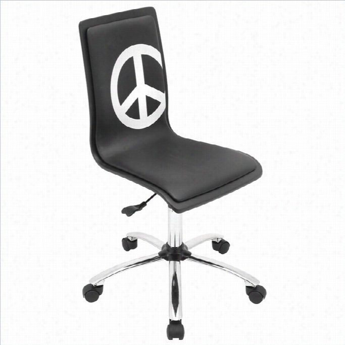 Lumisuorce Printed Office  Chair In Black