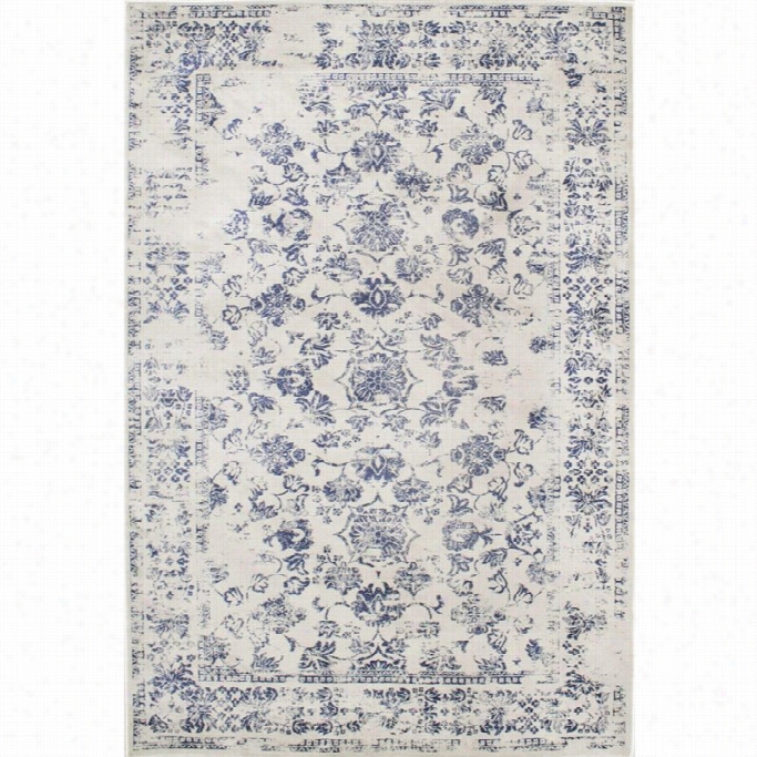 Nulo Om 8' X 10' Vinttage Becki Rug In Blue