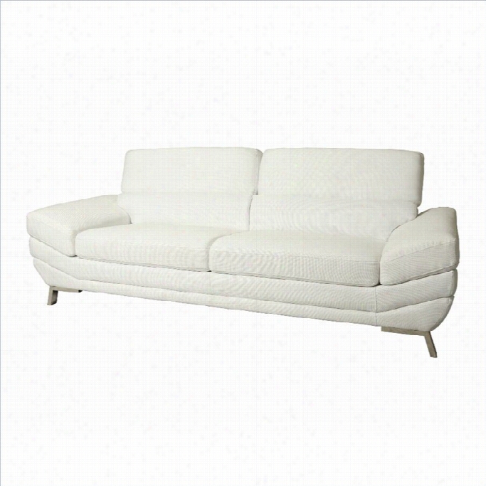 Pasel Furniture Glamis Ca Stle Sofa In White