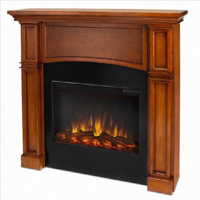 Real Flame Bradford Electric Sli Ilne Fireplace In Pecan Finish