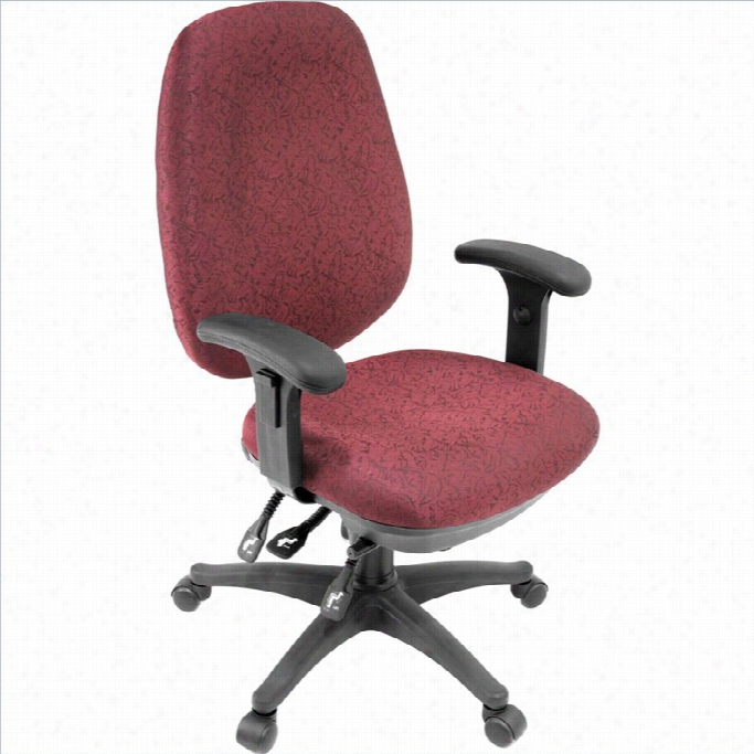 Regenncy Preciion Tas Offiec Chair In Burgundy