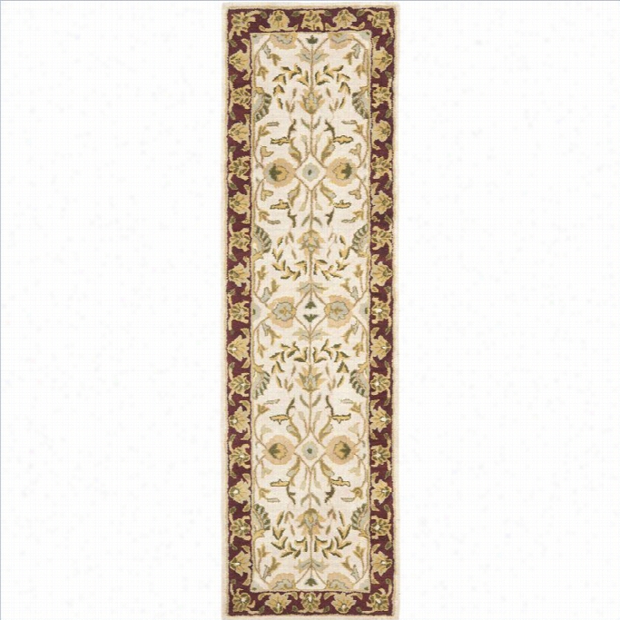 Safavieh Heritage Runner Rug In Beige / Red