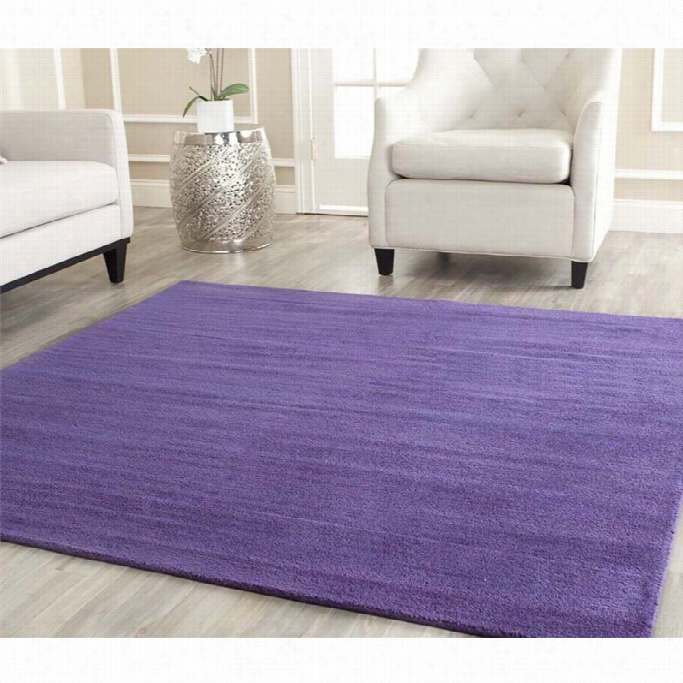 Safavieh Himalaya Purple Shag Rug - Square 8'