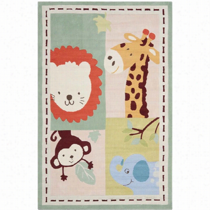 Safavieh Safavieh Kids Rectangle Rug In Ivory / Sage