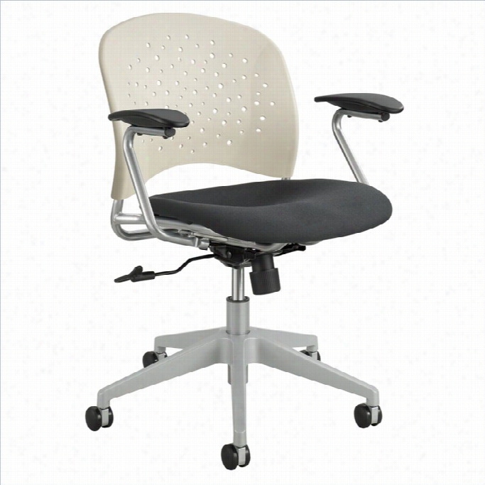 Safco Rv Etask Offie Chair Orund Back In Lattte