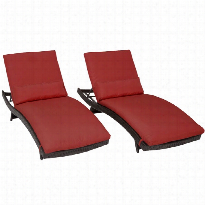 Tkc Bali Wicker Patio Lounges Ij Terracotta  (set Of 2)