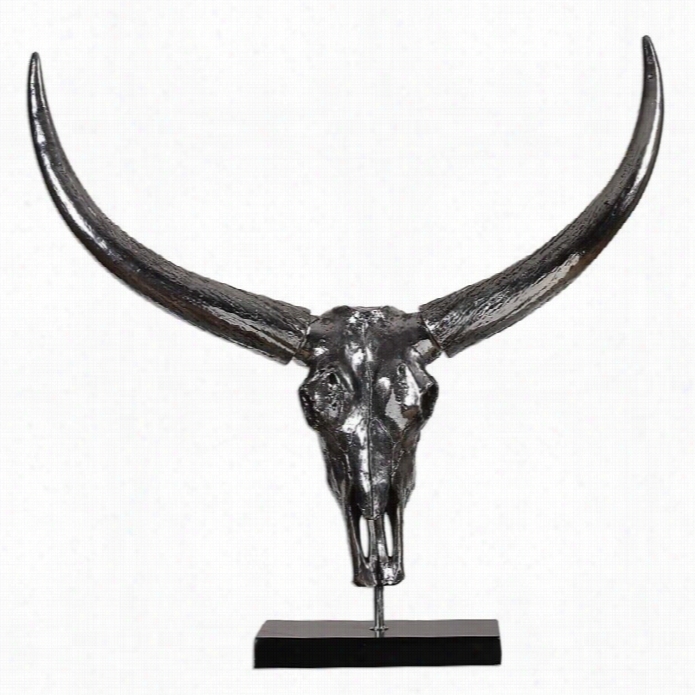 Uttermost Berin Silver Bull Skull