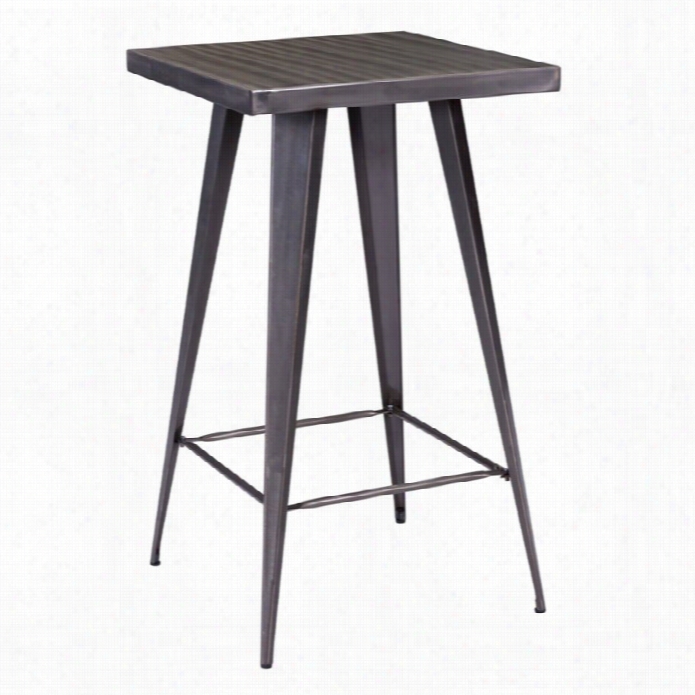 Zuo Olympia Bar Table In Gunmetal