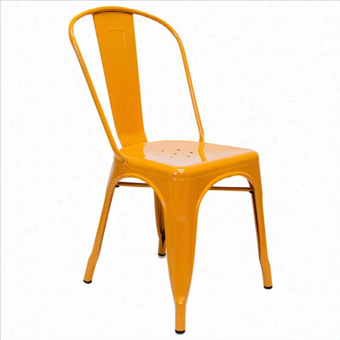 Aeon Furniture Garvn Dining Chair In Orange (set Of 2)