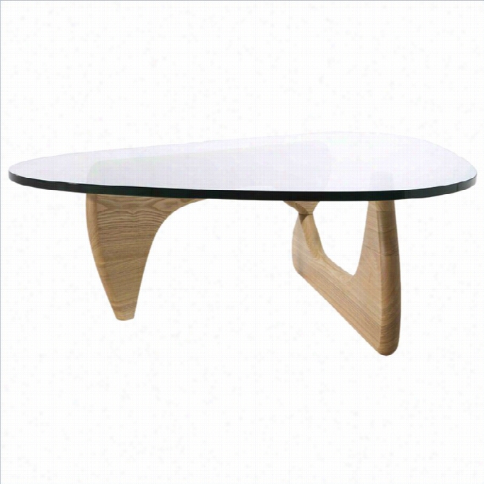 Aeon Furnitdue Tokyo Coffee Table In Regular Ash And Clear