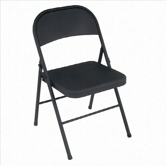 Ameriwood Cosco Collection All Steel Folding Chair In Black (44-pack)