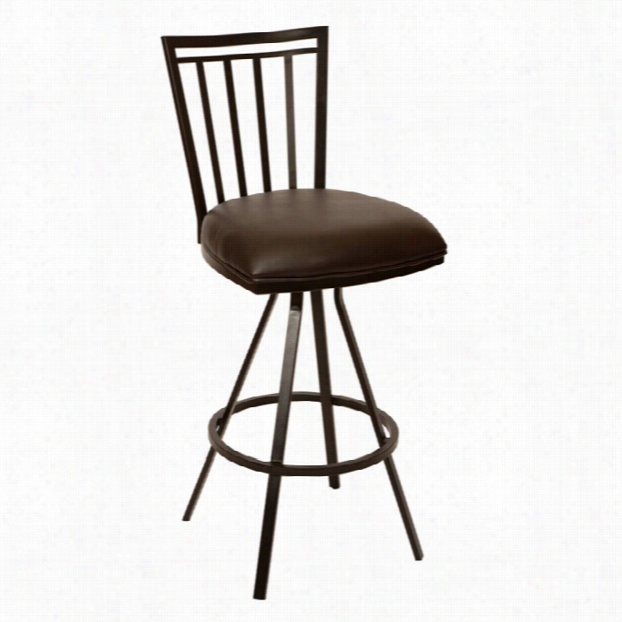 Armen Li Ving Aidan 30 Transitional Bar Stool In Coffee