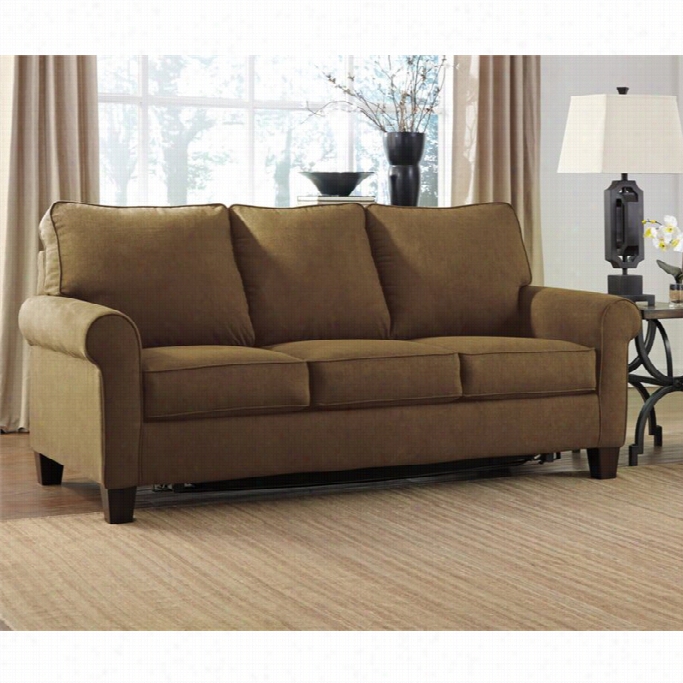 Ashley Zeth Fabrric Full Siize Sleeper Sofa In Basil