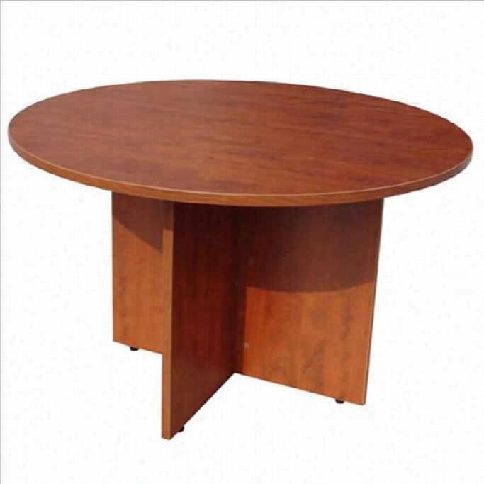 Boss Office Products 42  Riund Table-mahogany