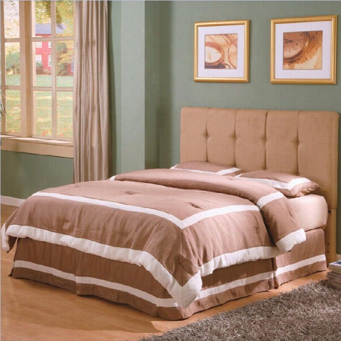 Coas Ter Lewis Queen Tufted Panel Headboard I N Tan