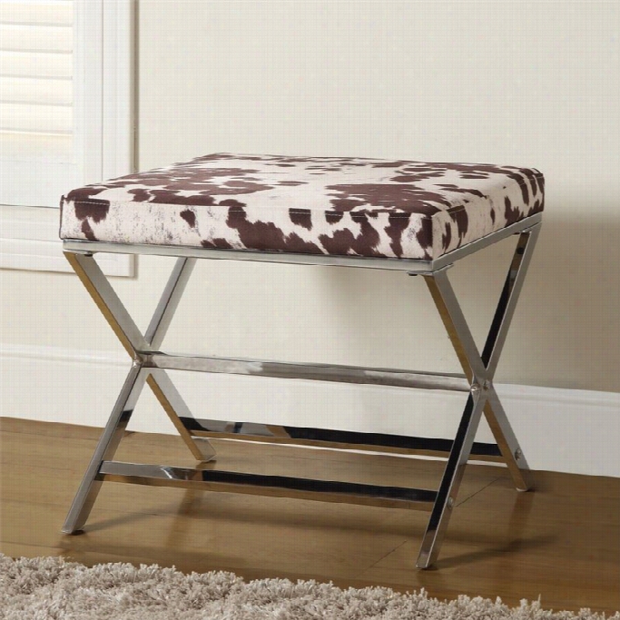 Coaster Ottoman Ij Whte And Brown