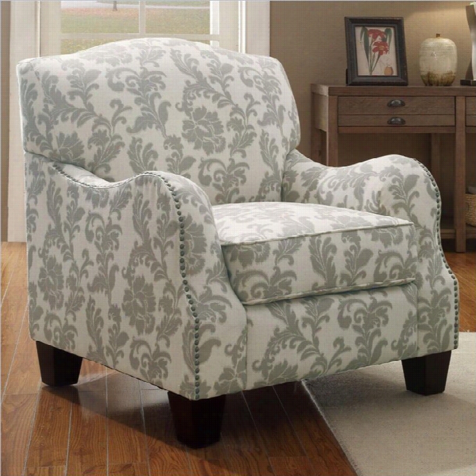 Coasterr Traditional Cottage Styled  Accentt Arm Chair In Gray