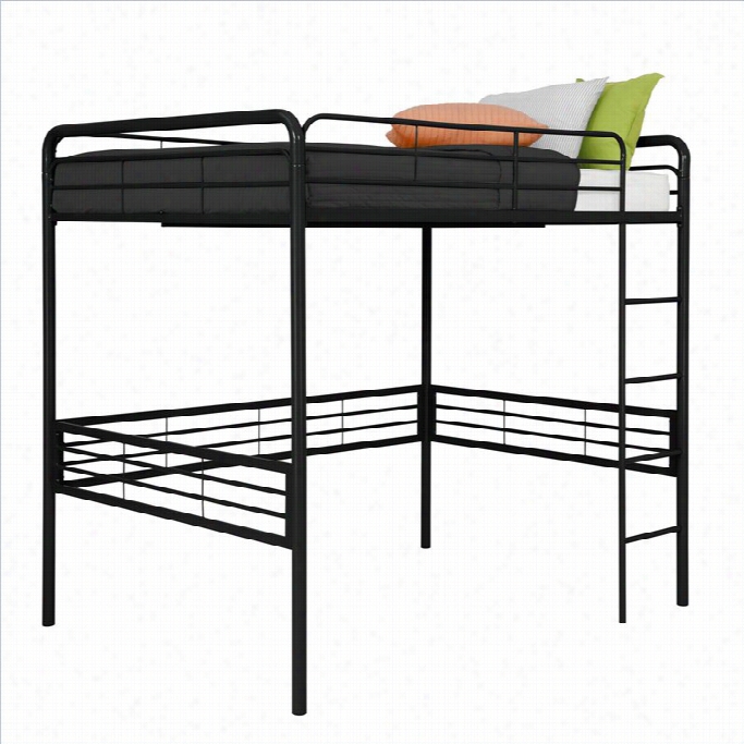 Dhp Metal Full Loft Bed In Back