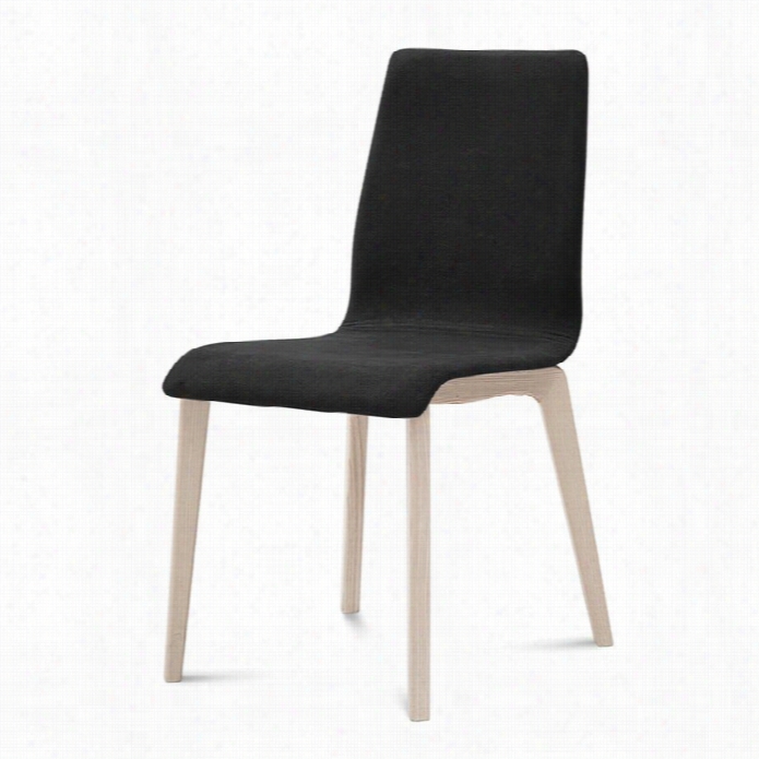 Domitalia Jud E-l Dining Chair In Wicked And White Ash