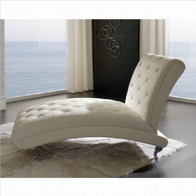 Dupen Nelly Chaise Lonuge In White