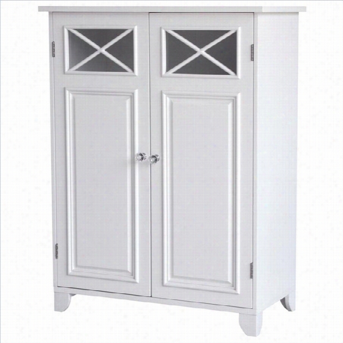 Elegant Home Fashions Dawson 2-door Floor Cabinet In Hwite