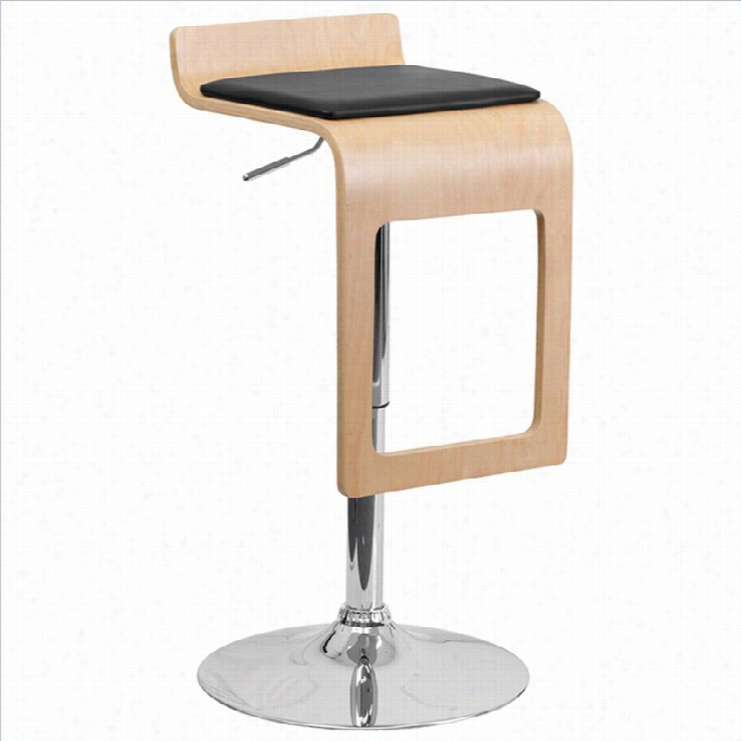 Fla5h Furniture  25 To 33 Bentwood Br Stool In Beech And Black