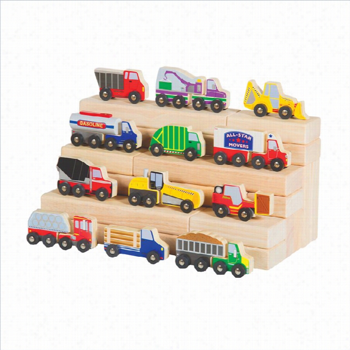 Guidecraft Wooden Truck Set