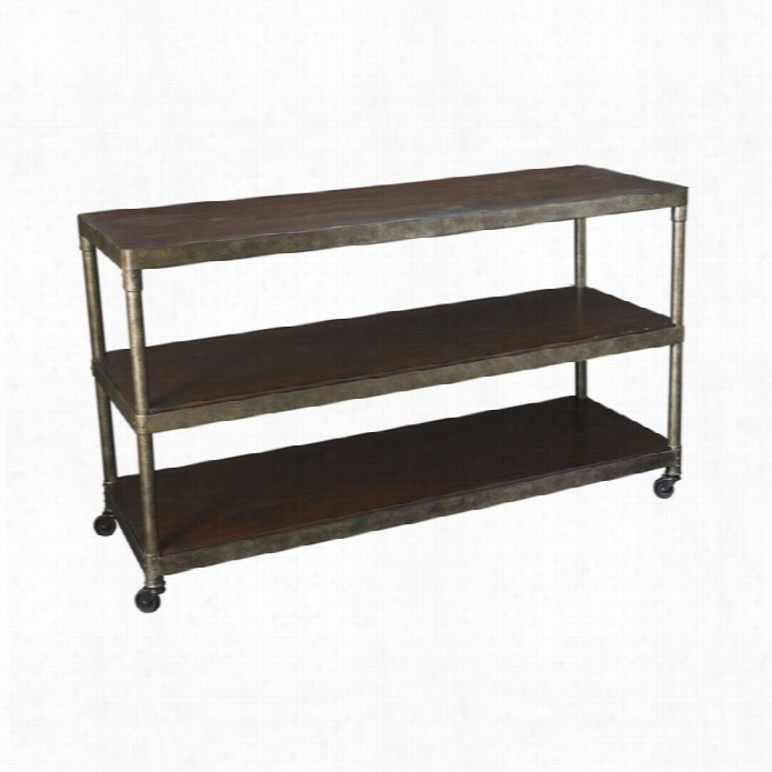Hammary Struture Entertainment Console/tv Stand In Distressed Bdown