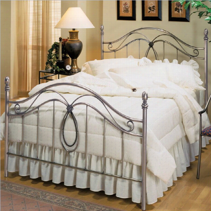 Hillsdale Milano Antique Pewter Metal Poster Bed-full