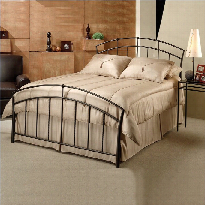 Hillsdale Vancouver Metal Panel Bed In Antique Brown-twin