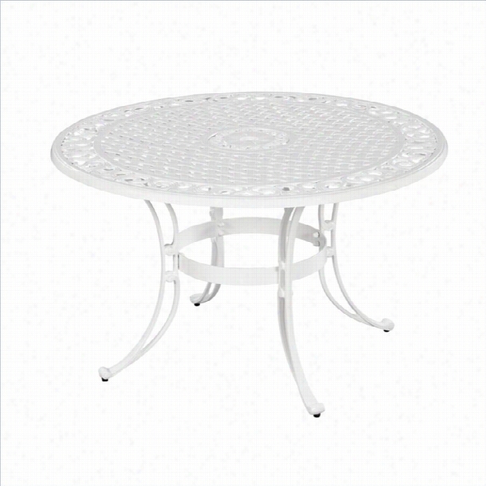 Home Styles Biscayn E48 Roound Dining Table In Whie Finish