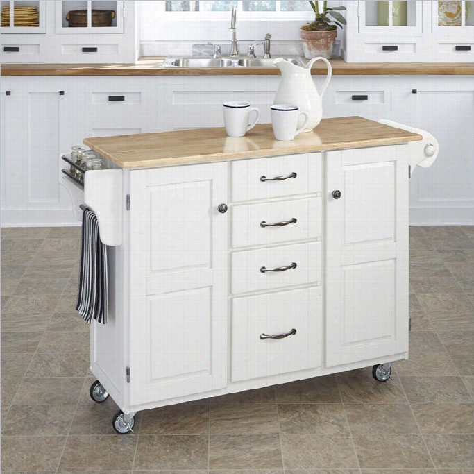 Home Styles Furniture Kitchen Acrt In White