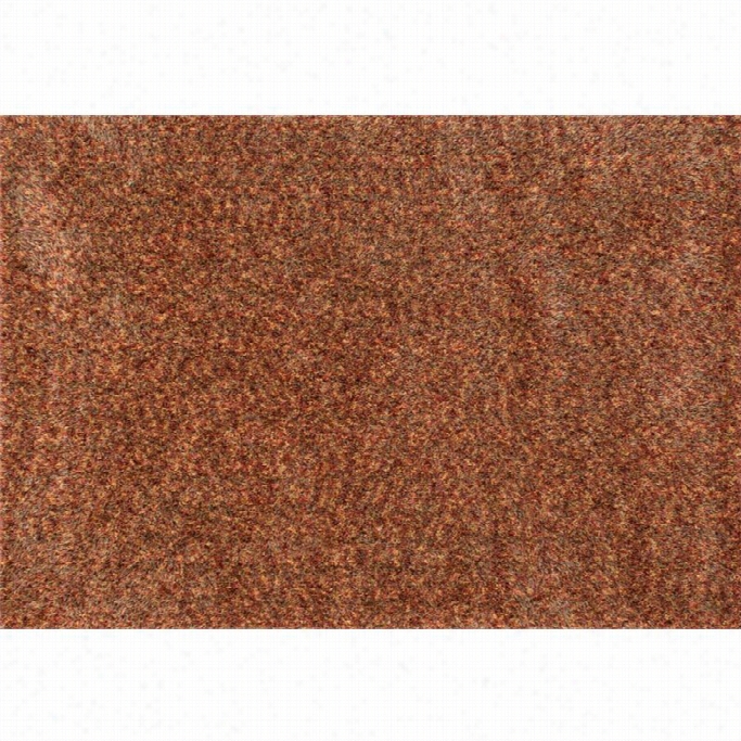 Loloi Callie 5' X 7'6 Hand Tufted Wool Shag Rug In Rust